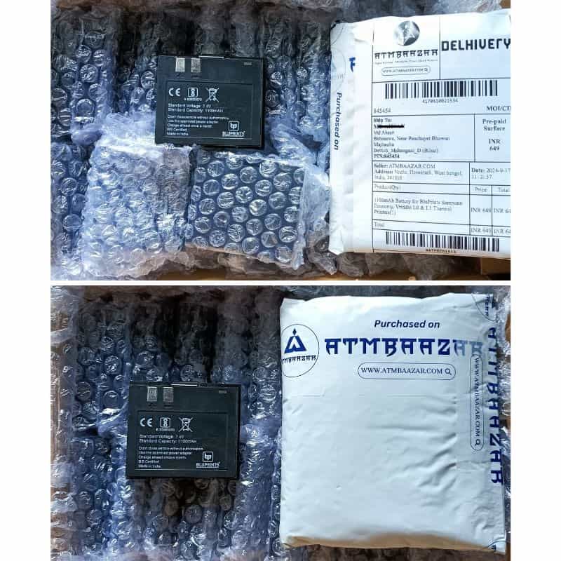 1100mAh-thermal-printer-battery-for-Spice-Money-BluPrints-Sampann-Economy-Vriddhi