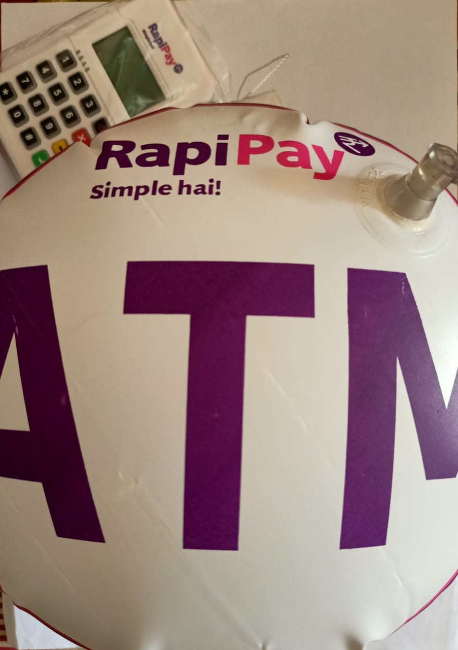 RapiPay Mini ATM device with balloon