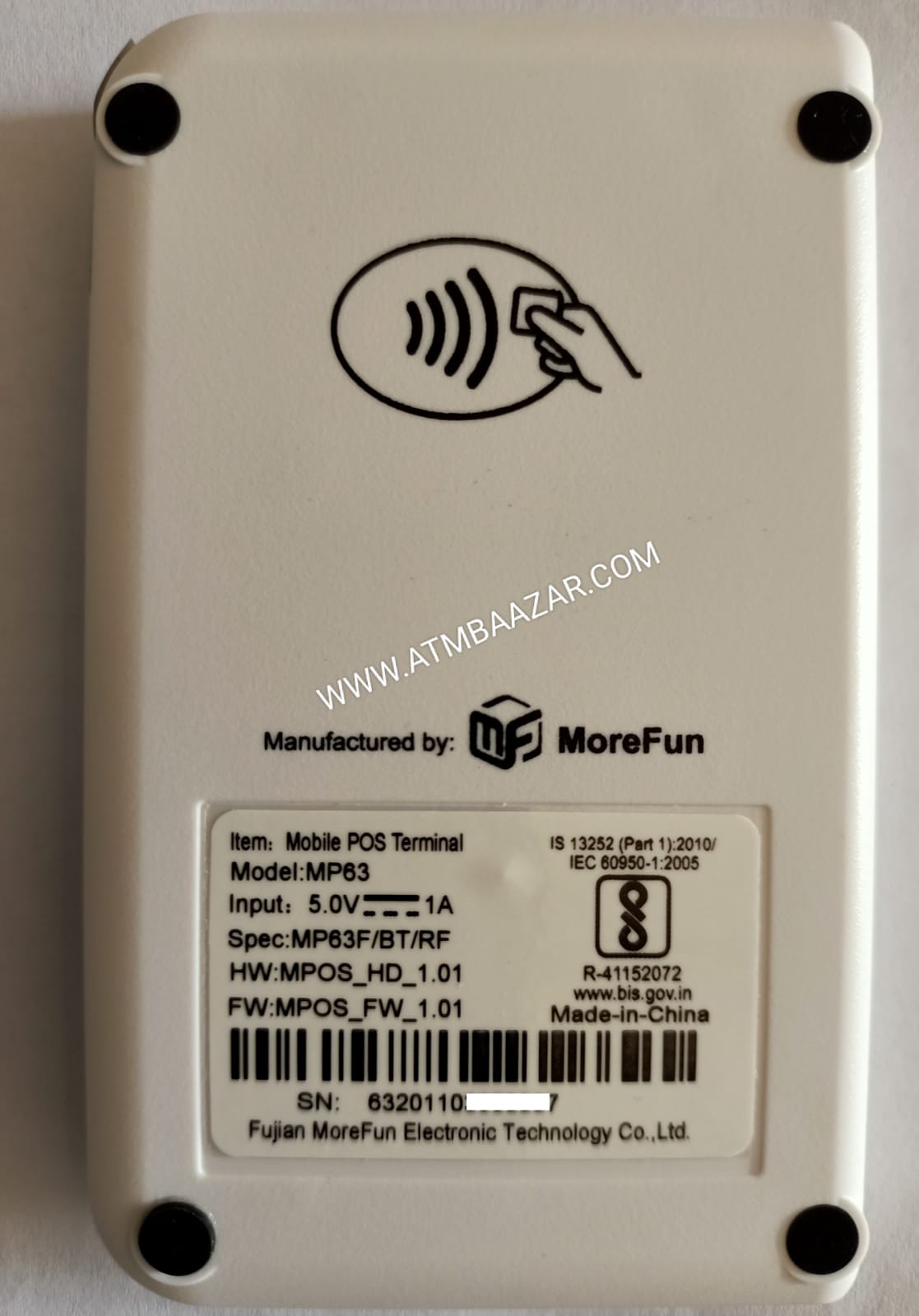 RapiPay Mini ATM device backside