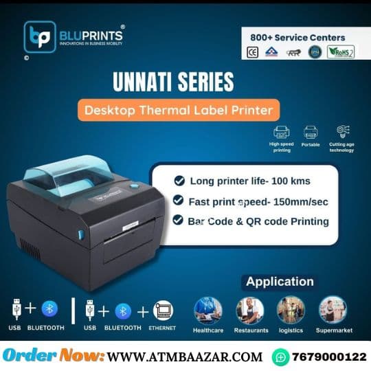 4-inch-shipping-label-barcode-printer-Unnati-by-BluPrints-under-10000