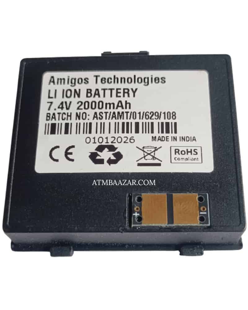 7.4V 2000mAh Amigos Technologies Li-ion Battery for Amigos PT-210 Printer