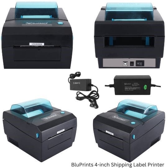 BluPrints-Shipping-Label and barcode printer 1-4 inch