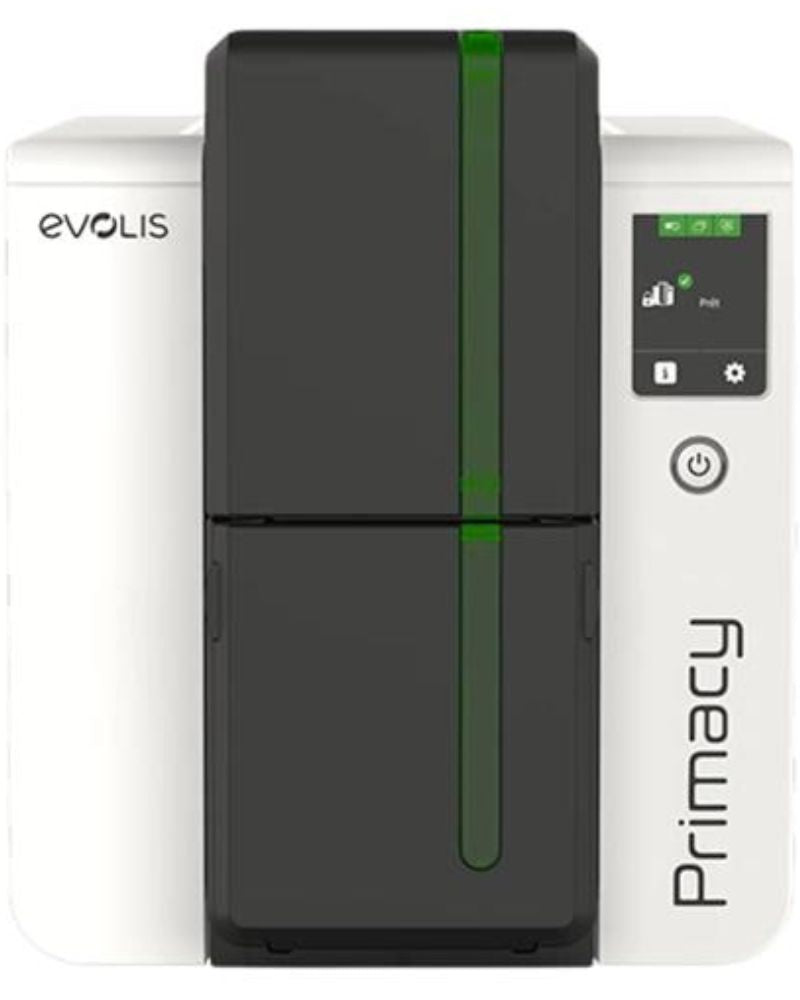 Evolis-Primacy-2-Green-PVC-Card-Printer-with-touch-screen