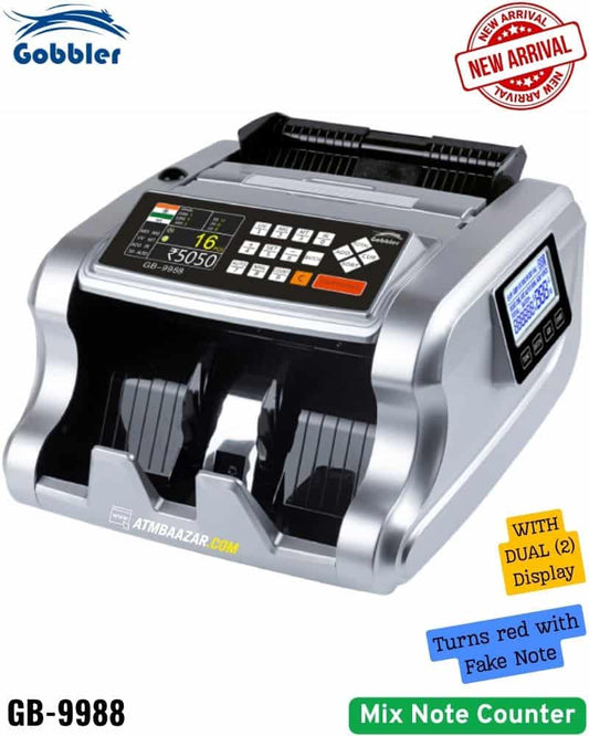 Gobbler-GB-9988-E-Note-Counter-with-dual-display-and-fake-note-detection-mix-value-counter