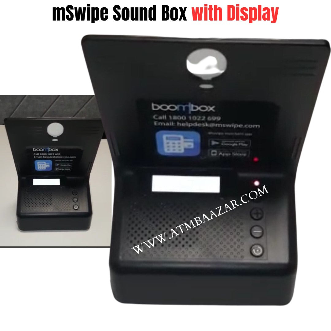 mSwipe Soundbox with display message