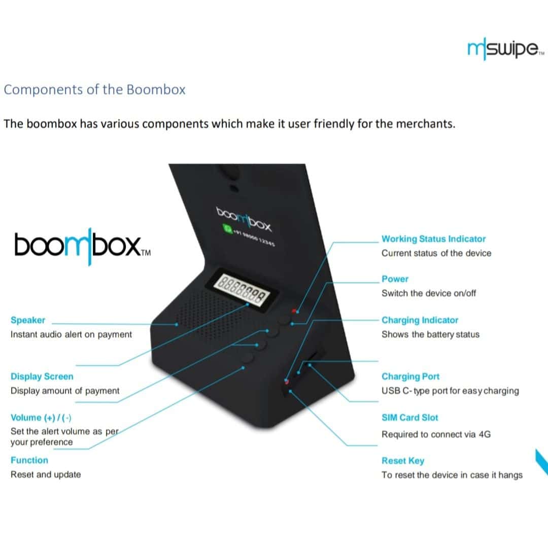 mSwipe Sound Box with Display