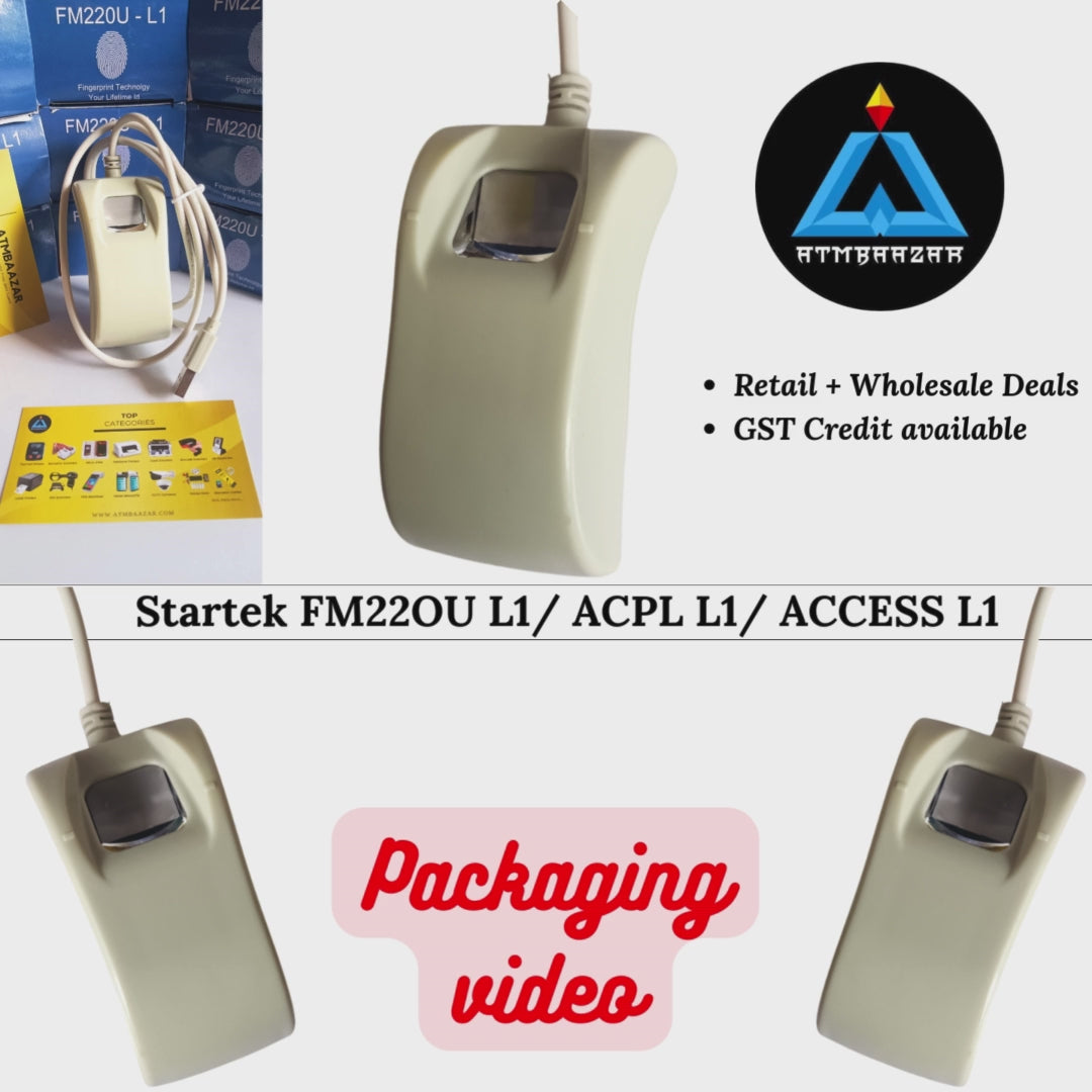 Packaging-video-of-the-Startek-FM220U-L1-fingerprint-device-access-acpl-l1