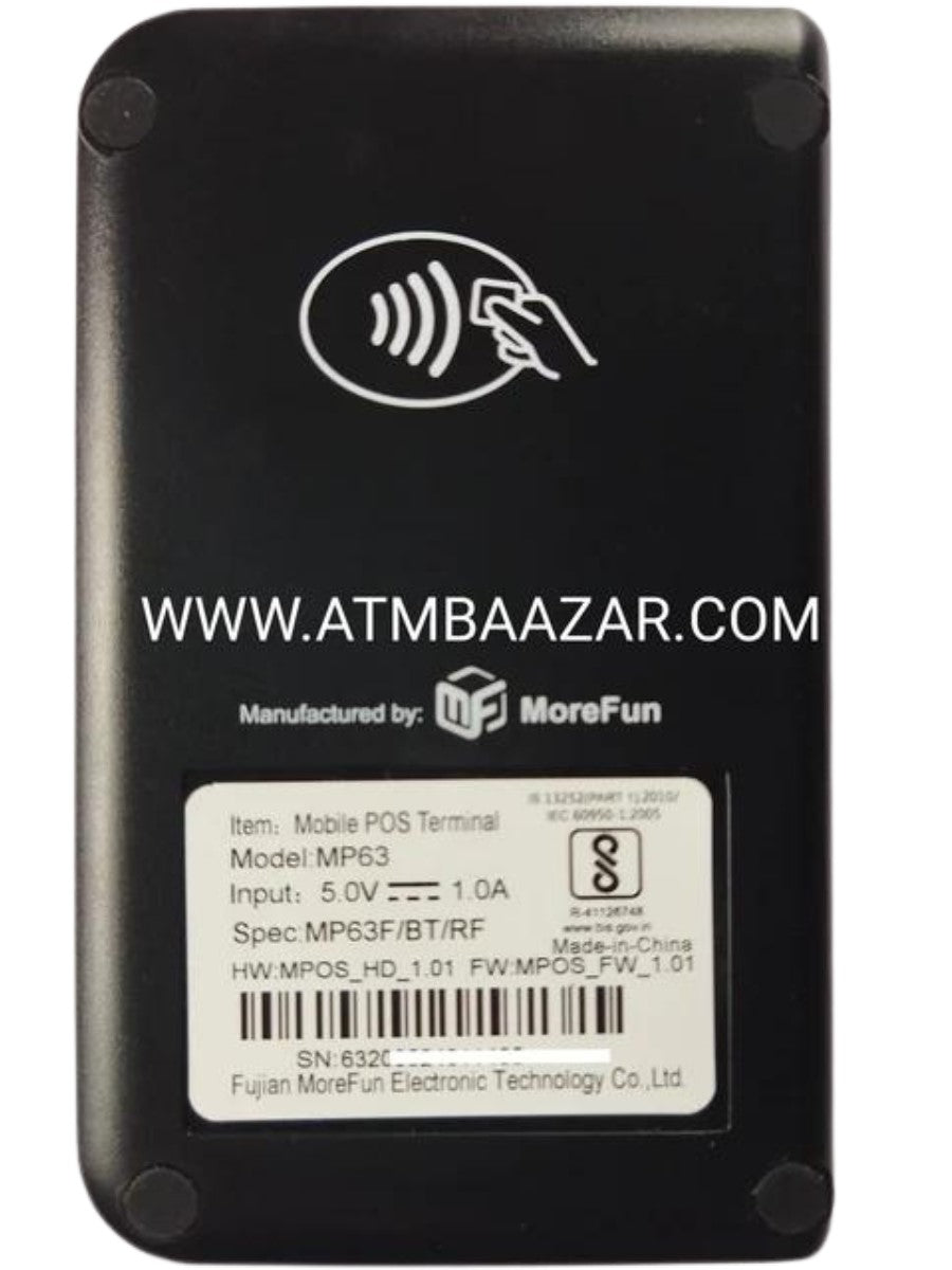 RNFI Relipay MP63 MoreFun Mini ATM back side