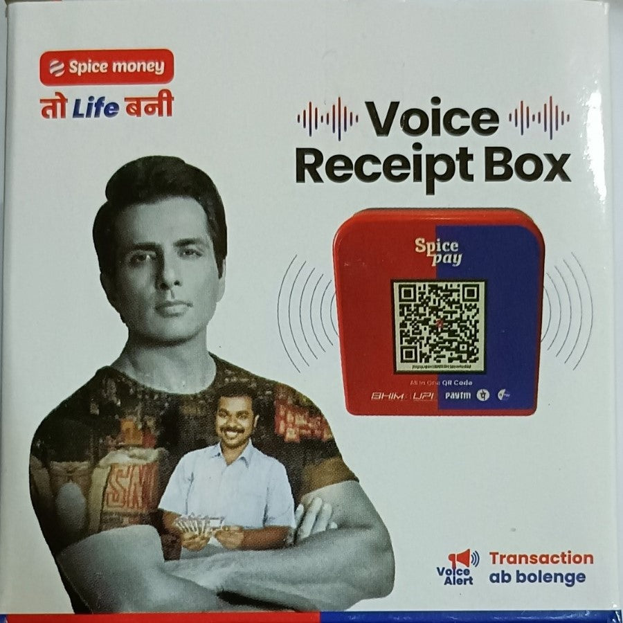 Spice Money Sound box Bluetooth speaker package