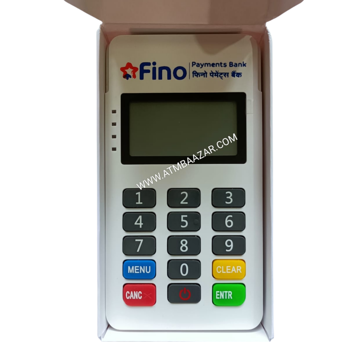 FINO Payments Bank mini atm machine white color with box